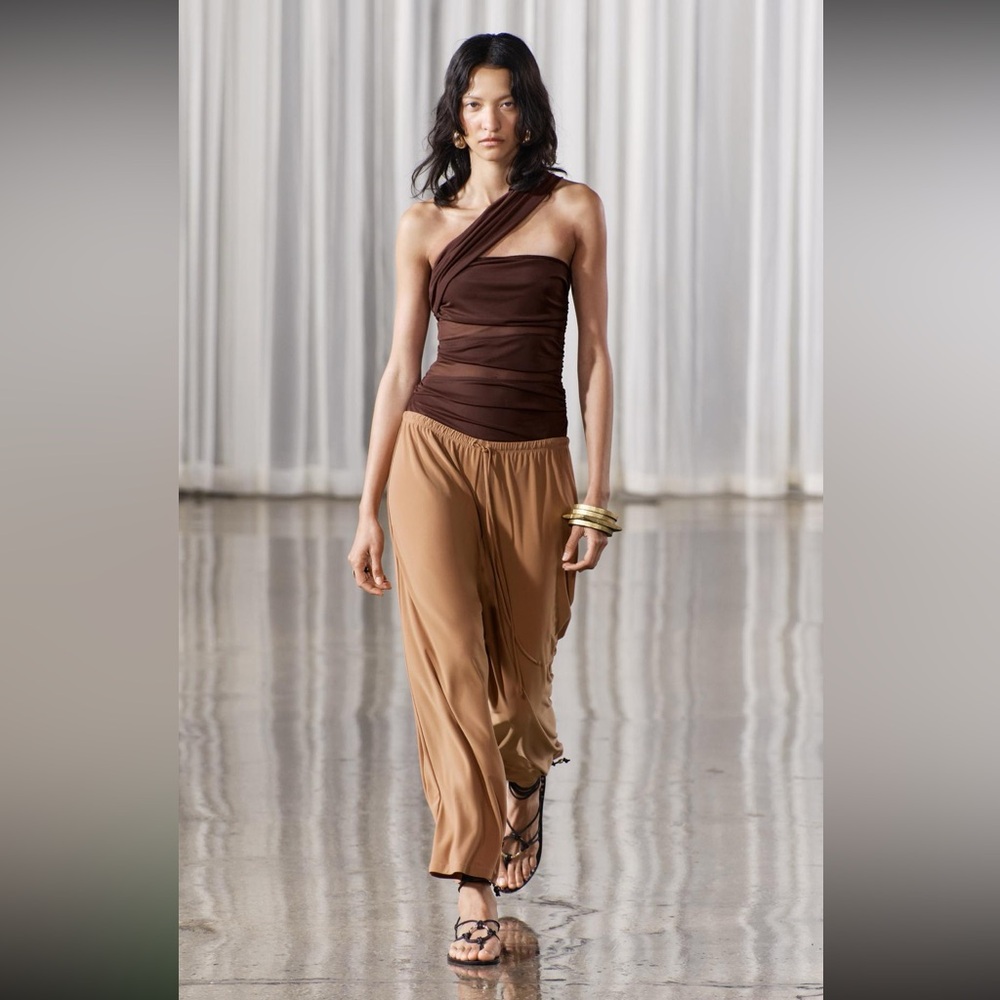 Zara flowy pants, camel